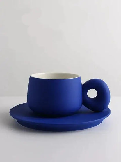 PaletteCraft Ceramic Mug & Saucer Set