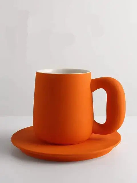 PaletteCraft Ceramic Mug & Saucer Set