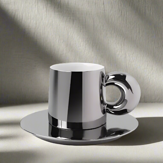 PaletteCraft Ceramic Mug & Saucer Set