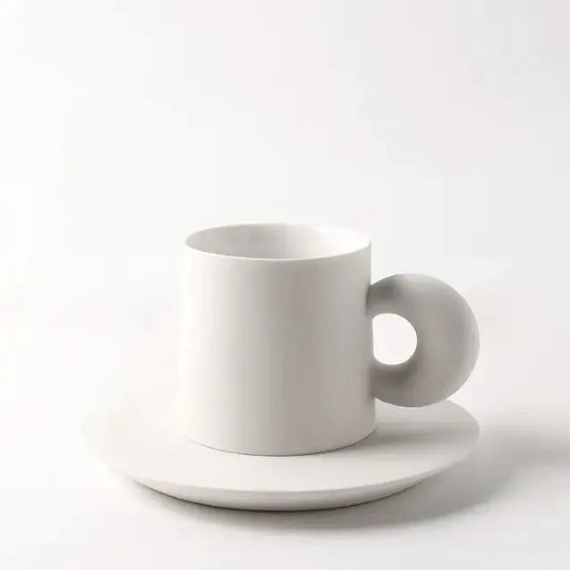 PaletteCraft Ceramic Mug & Saucer Set