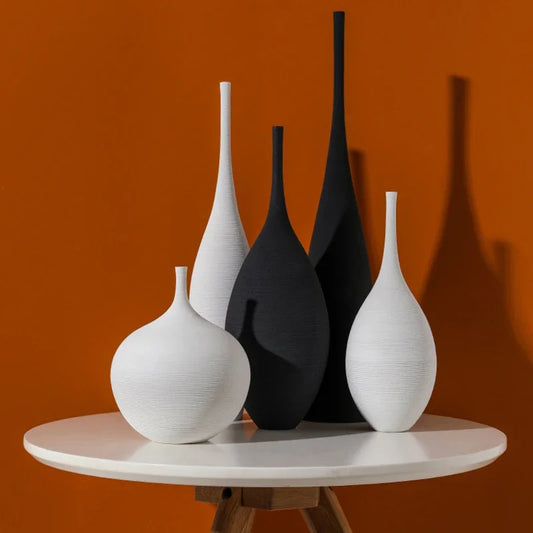 SoHo Vase Collection - Handcrafted Minimalist Ceramic Elegance